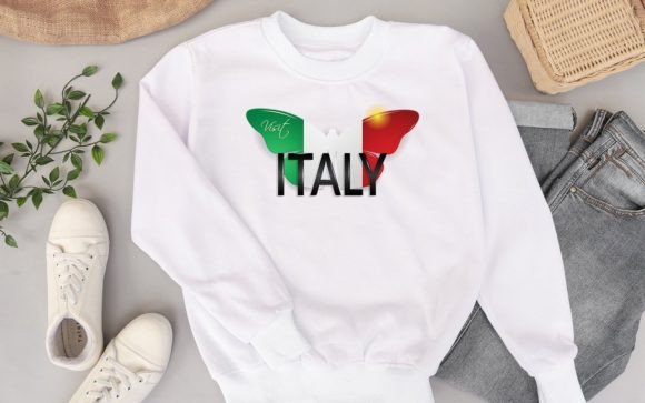 Download Paper Cut Italy Flag Butterfly SVG - Italy flag Collection