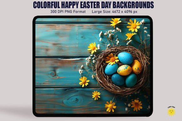 Download Colorful Happy Easter Day Background - Premium Resources