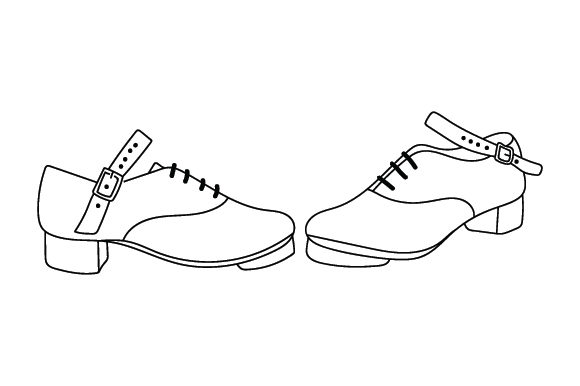 Download Irish Dance Hard Shoes Line Art - Shoes line art Collection