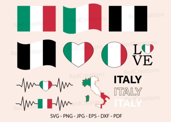 Download Italy Flag Bundle Svg, Waving, Italian - Italy flag Collection