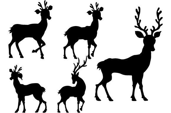 Download Reindeer Vector Graphic Design - Deer vector graphic Collection