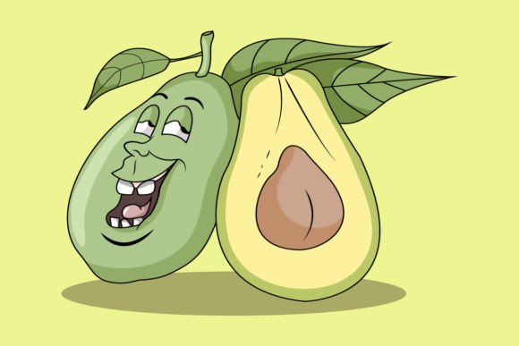 Download Cute Avocado Illustration - Premium Resources